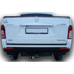 S208-FC Лидер-плюс ТСУ для SsangYong Actyon Sports 2006-2014 без снятия и выреза бампера. Тип шара: FC. Нагрузки: 1200/75 кг, масса фаркопа 18,52 кг (без электрики в ком