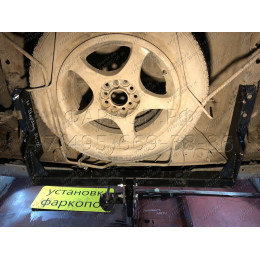 H.H08.A HALTY Фаркоп на Honda Stepwagon 2WD/4WD 1996-2001 без подрезки бампера. Тип шара: A. Нагрузки: 750/75 кг, масса фаркопа 14,6 кг