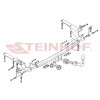 T-193 STEINHOF Фаркоп на Toyota RAV4 американская версия 2006-2012. Требуется подрезка бампера. Тип шара: AH (горизонтальное быстросъемное крепление шара на ключе). Нагрузки: 2000/90 кг, масса фаркопа 24,1 кг (без электрики в комплекте)