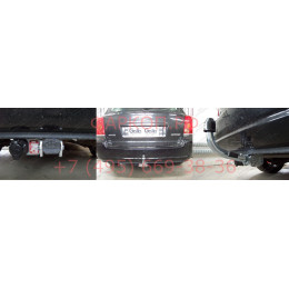 T055C GALIA Полностью оцинкованный фаркоп на Toyota Avensis универсал 2003-2009. Тип шара: C (горизонтальный съемный). Без выреза бампера. Нагрузки: 1500/75 кг, м
