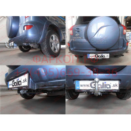 T058C GALIA Полностью оцинкованный фаркоп на Toyota RAV4 2006-2013. Тип шара: C (горизонтальный съемный). Установка без снятия и выреза бампера. Нагрузки: 200