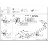 T072C GALIA Полностью оцинкованный фаркоп на Toyota RAV4 V XA50 2019-2025, Suzuki Across 2020-2025. Тип шара: C (горизонтальный съемный). Установка без снятия и выреза бампера. Нагрузки: 2100/100 кг, масса фаркопа 19,52 кг