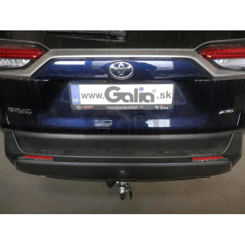 T072C GALIA Полностью оцинкованный фаркоп на Toyota RAV4 V XA50 2019-2025, Suzuki Across 2020-2025. Тип шара: C (горизонтальный съемный). Установка без снятия и выреза бампера. Нагрузки: 2100/100 кг, масса фаркопа 19,52 кг
