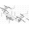 T101As АвтоСтандарт Фаркоп с оцинкованным шаром на Toyota RAV4 2019-2025, Suzuki Across 2020-2025 без выреза в бампере. Тип шара: A. Нагрузки: 1500/75 кг, масса фаркопа 14,9 кг (без электрики в комплекте)