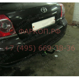 T102-A Лидер-плюс ТСУ для Toyota Avensis T25 седан 2003-2008 без снятия и выреза бампера. Нагрузки: 1500/75 кг, масса фаркопа 11,94 кг (без электрики в комплекте)
