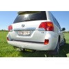 T110-F(N) Лидер-плюс ТСУ (с металлич. пластиной) для Toyota Land Cruiser 200 2007-2021, Lexus LX570 2007-2021, Lexus LX450d 2015-2021 без снятия и выреза бампера. Тип шара: F. Нагрузки: 2000/100 кг, масса фаркопа 19,9 кг (без электрики в комплекте)