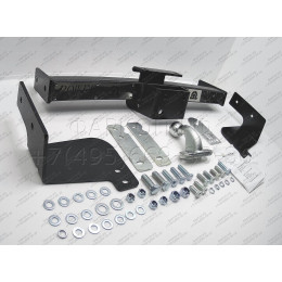 T110-F(N) Лидер-плюс ТСУ (с металлич. пластиной) для Toyota Land Cruiser 200 2007-2021, Lexus LX570 2007-2021, Lexus LX450d 2015-2021 без снятия и выреза бампера. Тип шара: F. Нагрузки