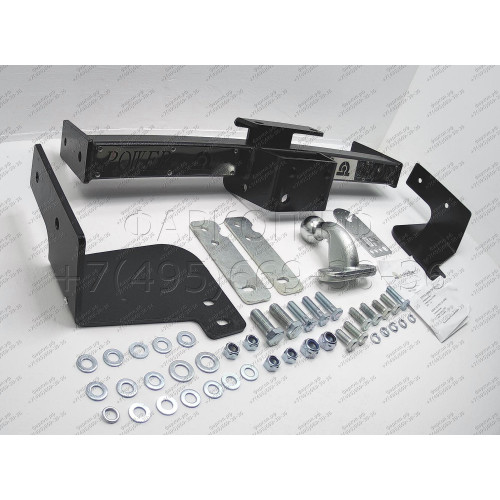 T110-F(N) Лидер-плюс ТСУ (с металлич. пластиной) для Toyota Land Cruiser 200 2007-2021, Lexus LX570 2007-2021, Lexus LX450d 2015-2021 без снятия и выреза бампера. Тип шара: F. Нагрузки: 2000/100 кг, масса фаркопа 19,9 кг (без электрики в комплекте)