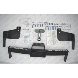 T110-F(N) Лидер-плюс ТСУ (с металлич. пластиной) для Toyota Land Cruiser 200 2007-2021, Lexus LX570 2007-2021, Lexus LX450d 2015-2021 без снятия и выреза бампера. Тип шара: F. Нагрузки