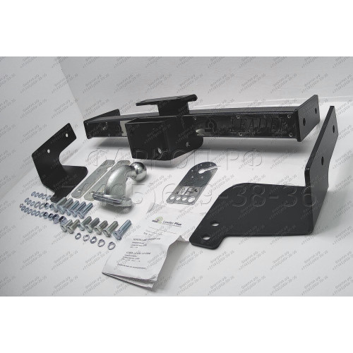 T110-F(N) Лидер-плюс ТСУ (с металлич. пластиной) для Toyota Land Cruiser 200 2007-2021, Lexus LX570 2007-2021, Lexus LX450d 2015-2021 без снятия и выреза бампера. Тип шара: F. Нагрузки: 2000/100 кг, масса фаркопа 19,9 кг (без электрики в комплекте)