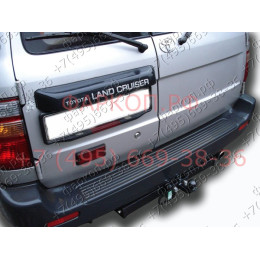 T112-F Лидер-плюс ТСУ для Toyota Land Cruiser 105 1998-2007 без снятия и выреза бампера. Тип шара: F. Нагрузки: 2000/100 кг, масса фаркопа 17,56 кг (без электрики в комп