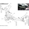 TCU00027 ТСС Фаркоп на Toyota RAV4 2013-2019 без подрезки бампера. Тип шара: A. Нагрузки: 1500/80 кг