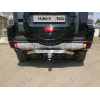 TCU00085 ТСС Фаркоп на Mitsubishi Pajero IV 2007-2020 с накладкой с надписью Pajero без подрезки бампера. Тип шара: E (шаровый узел под американский квадрат). Нагрузки: 1700/100 кг