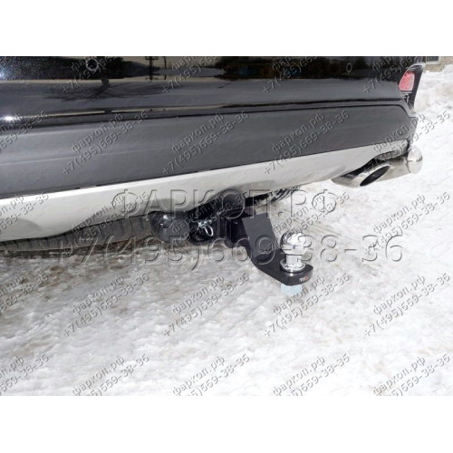 TCU00112 ТСС Фаркоп на Kia Sorento Prime 2018-2020. Требуется подрезка бампера. Тип шара: E (шаровый узел под американский квадрат). Нагрузки: 1500/80 кг