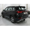 TCU00161 ТСС Фаркоп на Changan CS75 FL 2020-2023. Невидимая подрезка бампера. Тип шара: E (шаровый узел под американский квадрат). Нагрузки: 1200/75 кг