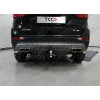 TCU00161 ТСС Фаркоп на Changan CS75 FL 2020-2023. Невидимая подрезка бампера. Тип шара: E (шаровый узел под американский квадрат). Нагрузки: 1200/75 кг