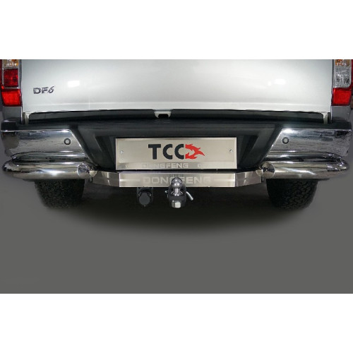 TCU00347 ТСС Распродажа! Фаркоп оцинкованный на Dongfeng DF6 2.3D AT Luxury 2022-. Требуется подрезка бампера. Тип шара: E (шаровый узел под американский квадрат, надпись DongFeng). Нагрузки: 1500/100 кг