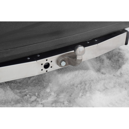 THL-13-991224.00 PT GROUP Фаркоп с нержавеющей накладкой на Toyota Highlander 2013-2020 без подрезки бампера. Тип шара: F. Нагрузки: 2500/120 кг, масса фаркопа 21,4 кг (без электрики в комплекте)