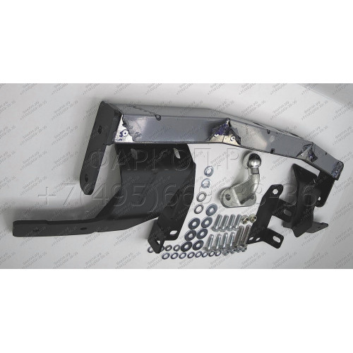 THL-13-991224.00 PT GROUP Фаркоп с нержавеющей накладкой на Toyota Highlander 2013-2020 без подрезки бампера. Тип шара: F. Нагрузки: 2500/120 кг, масса фаркопа 21,4 кг (без электрики в комплекте)