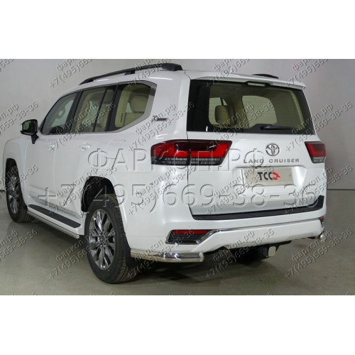 TCU00287N ТСС Фаркоп на Toyota Land Cruiser 300 2021-, Lexus LX 2021-. Требуется подрезка бампера. Тип шара: E (шаровый узел под американский квадрат с нержавеющим шаром). Нагрузки: 2500/100 кг