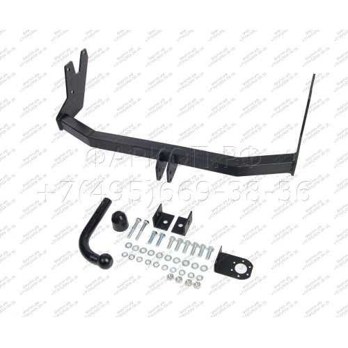 H.T52.A HALTY Фаркоп на Toyota Granvia 1995-2004, Toyota Grand Hiace 1999-2002, Toyota Hiace H12, H22, H18, H28 1995-2005 без подрезки бампера. Тип шара: A. Нагрузки: 750/75 кг, масса фаркопа 14,8 кг