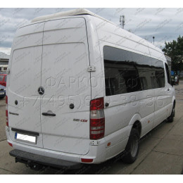 V-033 STEINHOF Фаркоп на Mercedes Sprinter II фургон/микроавтобус 3,5T 3,665 м/4,325 м (со ступенькой) (одинарные колеса) (только для версии с короткой выхлопной тр