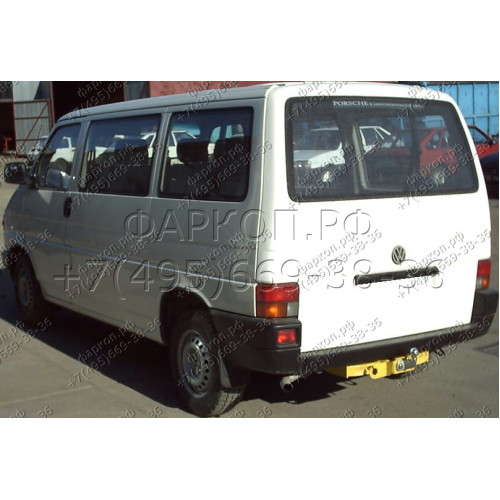 V-122 STEINHOF Фаркоп на Volkswagen Transporter, Caravelle, Multivan T4 2WD/4WD 1996-2003 без подрезки бампера. Тип шара: F. Нагрузки: 2500/100 кг, масса фаркопа 18 кг (без электрики в комплекте)