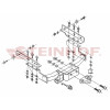 V-122 STEINHOF Фаркоп на Volkswagen Transporter, Caravelle, Multivan T4 2WD/4WD 1996-2003 без подрезки бампера. Тип шара: F. Нагрузки: 2500/100 кг, масса фаркопа 18 кг (без электрики в комплекте)