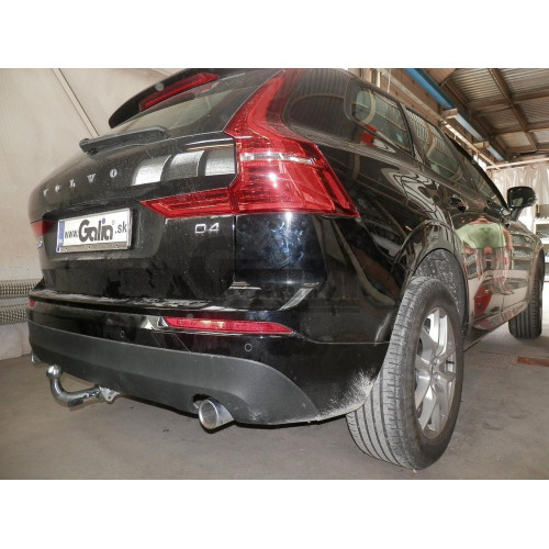 V083A GALIA Полностью оцинкованный фаркоп на Volvo XC90 2015-, Volvo XC60 2017-. Подрозетник убирается за бампер. Тип шара: A. Невидимый вырез бампера. Нагрузки: 2800/150 кг, масса фаркопа 18,22 кг