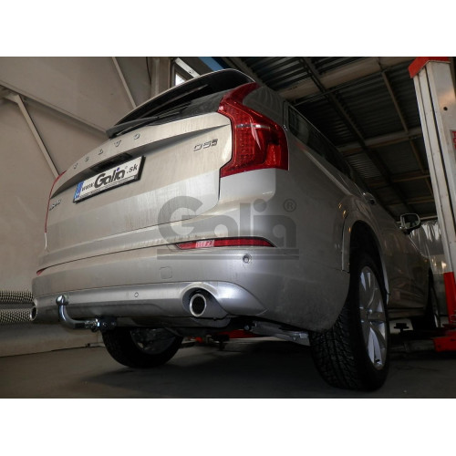 V083A GALIA Полностью оцинкованный фаркоп на Volvo XC90 2015-, Volvo XC60 2017-. Подрозетник убирается за бампер. Тип шара: A. Невидимый вырез бампера. Нагрузки: 2800/150 кг, масса фаркопа 18,22 кг