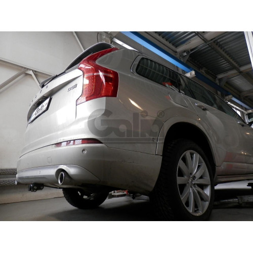 V083A GALIA Полностью оцинкованный фаркоп на Volvo XC90 2015-, Volvo XC60 2017-. Подрозетник убирается за бампер. Тип шара: A. Невидимый вырез бампера. Нагрузки: 2800/150 кг, масса фаркопа 18,22 кг