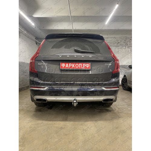 V083A GALIA Полностью оцинкованный фаркоп на Volvo XC90 2015-, Volvo XC60 2017-. Подрозетник убирается за бампер. Тип шара: A. Невидимый вырез бампера. Нагрузки: 2800/150 кг, масса фаркопа 18,22 кг