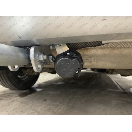 V083A GALIA Полностью оцинкованный фаркоп на Volvo XC90 2015-, Volvo XC60 2017-. Подрозетник убирается за бампер. Тип шара: A. Невидимый вырез бампера. Нагрузки: 2800/150 кг, масса фаркопа 18,22 кг
