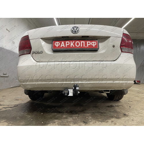 VW 28 AVTOS Фаркоп на Volkswagen Polo седан 2010-2020, Polo лифтбек 2020-2022. Требуется подрезка бампера. Тип шара: A. Нагрузки: 750/50 кг, масса фаркопа 13 кг (без электрики в комплекте)