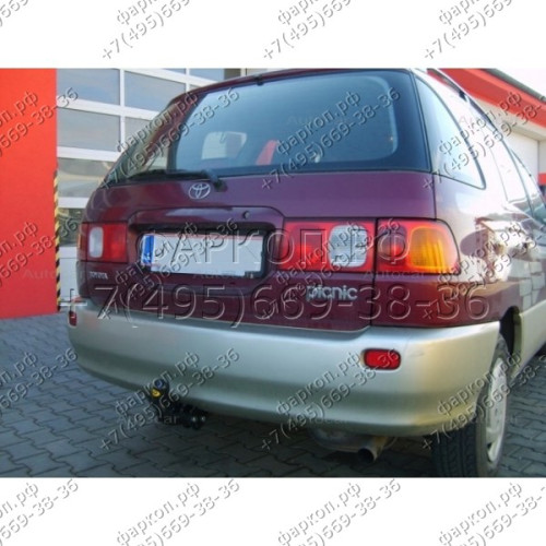 O 54 AUTO-HAK Фаркоп для Toyota Picnic 5 дверей 1996-2001, Toyota Ipsum 1995-2001, Toyota Avensis Verso 1995-2001. Требуется подрезка бампера. Тип шара: A. Нагрузки: 1500/60 кг, масса фаркопа 15,3 кг