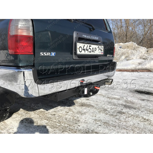 3022-F ORIS Фаркоп на Toyota Land Cruiser Prado 90 1996-2002, Toyota 4Runner 1995-2002 без выреза в бампере. Тип шара: F. Нагрузки: 1500/100 кг, масса фаркопа 21,3 кг (без электрики в комплекте)
