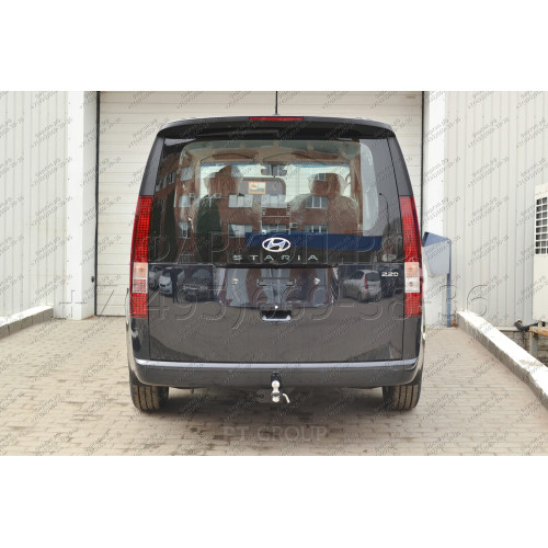 HST-21-991122.00 PT GROUP Фаркоп на Hyundai Staria 2021- без подрезки бампера. Тип шара: E (легкосъемный шар под квадрат). Нагрузки: 2500/100 кг, масса фаркопа 16,4 кг (без электрики в комплекте)