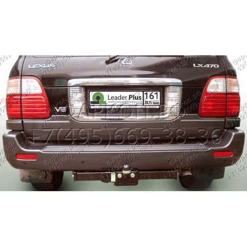 L104-FC Лидер-плюс ТСУ для Toyota Land Cruiser 100 1998-2008, Lexus LX470 1998-2007 без снятия и выреза бампера. Тип шара: FC. Нагрузки: 1200/50 кг, масса фаркопа 17,28 кг (без электрики в комплекте)