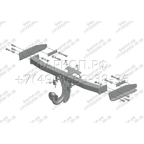 FD 24 AVTOS Фаркоп на Ford Escape 2004-2007, Ford Maverick 2004-2007, Mazda Tribute 2004-2007. Необходима подрезка бампера. Тип шара: A. Нагрузки: 2000/100 кг, масса фаркопа 19,5 кг (без электрики в комплекте)