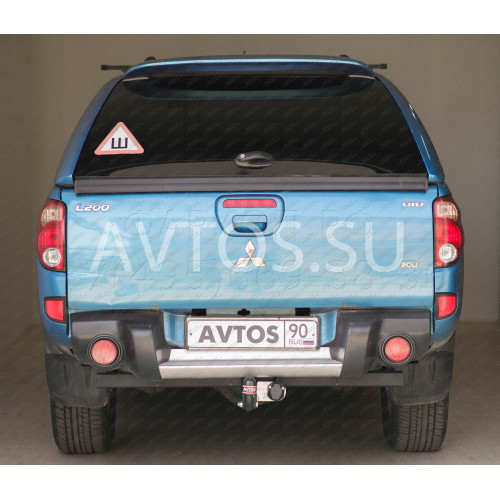 MI 28 AVTOS Фаркоп на Mitsubishi L200 2006-2015, в т.ч. Long (длинная база), L200 2015-2023 без выреза в бампере. Тип шара: A. Нагрузки: 2500/120 кг, масса фаркопа 31,5 кг (без электрики в комплекте)
