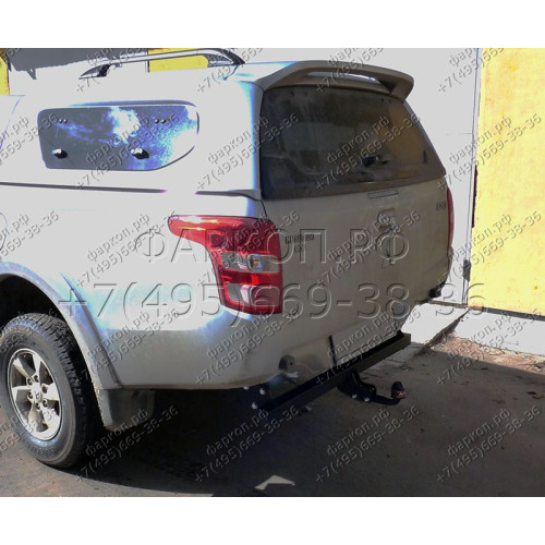 MI 28 AVTOS Фаркоп на Mitsubishi L200 2006-2015, в т.ч. Long (длинная база), L200 2015-2023 без выреза в бампере. Тип шара: A. Нагрузки: 2500/120 кг, масса фаркопа 31,5 кг (без электрики в комплекте)
