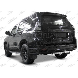 F.5714.005 BERG Фаркоп с нержавеющей накладкой на Toyota Land Cruiser Prado 150 Black Onyx 2020-2023 без снятия и подрезки бампера. Тип шара: F. Нагрузки: 1500/75 кг, масса фар