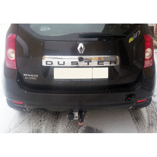 RN 13 AVTOS Фаркоп на Renault Duster 2010-2015, 2015-2021 (без подрезки бампера), Nissan Terrano 2015-2022 (требуется подрезка бампера). Тип шара: A. Нагрузки: 1250/75 кг, масса фаркопа 12,5 кг (без электрики в комплекте)