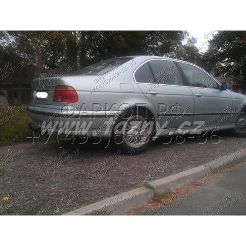 B-052 STEINHOF Фаркоп на BMW 5-Series седан E39 12/1995-10/2003. Требуется подрезка бампера. Тип шара: A. Нагрузки: 2100/90 кг, масса фаркопа 19 кг (без электрики в комплекте)