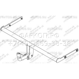VW 28 AVTOS Фаркоп на Volkswagen Polo седан 2010-2020, Polo лифтбек 2020-2022. Требуется подрезка бампера. Тип шара: A. Нагрузки: 750/50 кг, масса фаркопа 13 кг (без элект
