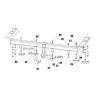 04209512 BALTEX Фаркоп на Chrysler Pacifica 2003-2008 без выреза в бампере. Тип шара: A. Нагрузки: 1800/75 кг, масса фаркопа 22 кг (без электрики в комплекте)
