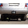 M029A GALIA Полностью оцинкованный фаркоп на Mercedes M-Class w163 1998-2005 (запасное колесо под бампером). Подрозетник убирается за бампер. Тип шара: F. Без выреза бампера. Нагрузки: 3500/140 кг, масса фаркопа 13 кг