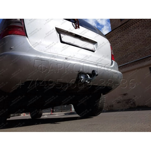 M029A GALIA Полностью оцинкованный фаркоп на Mercedes M-Class w163 1998-2005 (запасное колесо под бампером). Подрозетник убирается за бампер. Тип шара: F. Без выреза бампера. Нагрузки: 3500/140 кг, масса фаркопа 13 кг