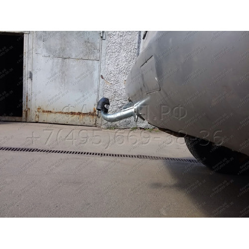 M029A GALIA Полностью оцинкованный фаркоп на Mercedes M-Class w163 1998-2005 (запасное колесо под бампером). Подрозетник убирается за бампер. Тип шара: F. Без выреза бампера. Нагрузки: 3500/140 кг, масса фаркопа 13 кг