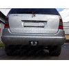 M029A GALIA Полностью оцинкованный фаркоп на Mercedes M-Class w163 1998-2005 (запасное колесо под бампером). Подрозетник убирается за бампер. Тип шара: F. Без выреза бампера. Нагрузки: 3500/140 кг, масса фаркопа 13 кг